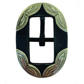 Rust Iron Silver Buckle - Silver Trim